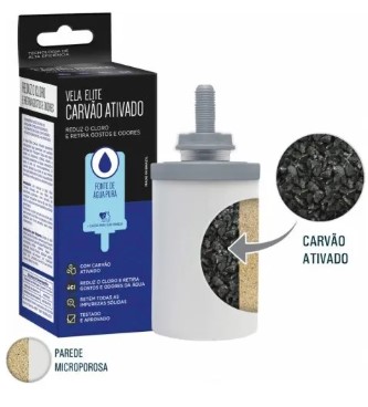 VELA FILTRO CARVAO ATIVADO ELITE
